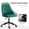 Lyngins Velvet Mid-Back Swivel Scallop Shape Computer Desk Office Chair with Wheels for Living Room,Bedroom,Study Room - 4 of 4