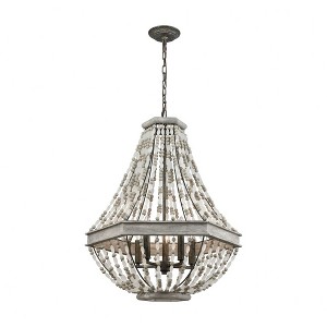 Elk Home Summerton 5 - Light Chandelier in  Washed Gray/Malted Rust - 1 of 4