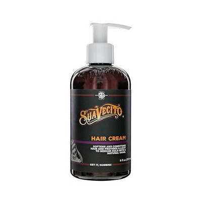 Suavecito Softening & Conditioning Medium Hold Hair Cream - 8 fl oz: Styling, Shine Enhancing for All Types
