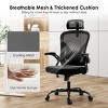 GlasFlength Task and Office Chairs with Support Armrest，Ergonomic, Adjustable，Computer Chair and Gaming Chair, Black, 23.43"*17.72"*56.29" - 4 of 4
