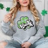Simply Sage Market Women's Graphic Sweatshirt Buffalo Plaid Lucky - 2 of 3