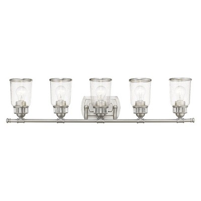 Livex Lighting Lawrenceville 5 - Light Vanity in  Brushed Nickel