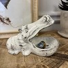 Slickblue White Cast Iron Hippo Storage Box, Decorative Container, Home Accent, White, 7.9"x3.5"x5.5" - 2 of 4