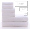 Ultra Soft Towel Set - Quick Drying, 6 Pieces White Towels for Bath, Travel, Sports Bath 27X 55 Hand 16 X 27 Washcloths 12 X 12 - 3 of 3