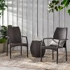 Christopher Knight Home Buchanan Outdoor Wicker 3 Piece Stacking Chair Chat Set, Multibrown - 2 of 4