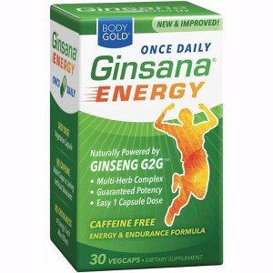 Ginsana Energy Caffeine Free Energy & Endurance Vegcaps, 30 Ct - 1 of 4