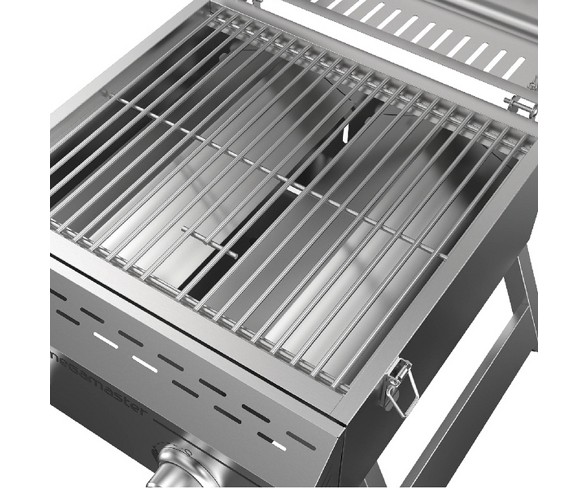 Megamaster 2-Burner Stainless Steel Tabletop Gas Grill 820-0033M - Silver