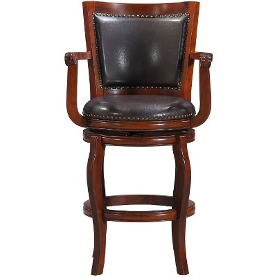 Jones Memory Swivel Barstool Cherry/Brown - Boraam