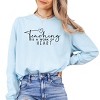 Simply Sage Market Teaching Is A Work Of Heart Garment Dyed Long Sleeve - 2 of 4