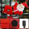 Paaaawaters Juegoal Christmas Inflatables Outdoor Decorations, 12FT Long Inflatable Xmas Santa Claus - 2 of 4