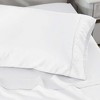300 Thread Count Rayon From Bamboo Solid Set of 2 Pillowcase Set by Blue Nile Mills - 3 of 4