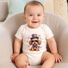 The Juniper Shop Patriotic Fluffy Dog Baby Short Sleeve Bodysuit - 3 of 4