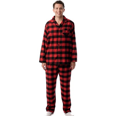 #followme Mens Plaid Button Front Flannel Pajamas Set / Winter Pajamas ...