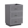 Dolonm Wall mounted pedestal basin with sink MDF 3 drawers - 2 of 4