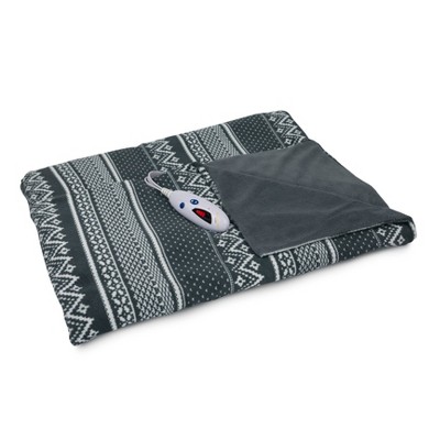 72 X 50 Extra Long Microplush Electric Throw Blanket Gray Fair Isle – Biddeford  Blankets – Target Inventory Checker – BrickSeek