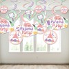 Big Dot of Happiness Pajama Slumber Party - Girls Sleepover Birthday Party Hanging Decor - Party Decoration Swirls - Set of 40 - 3 of 4