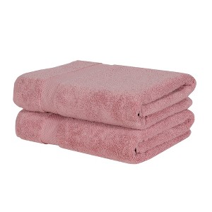 Splash Ultra-Soft Zero Twist 100% Ring Spun Cotton Bath Towel Set - Reversible, 550 GSM, Breathable, Lightweight, Highly Absorbent Towels for Bathroom - 1 of 4
