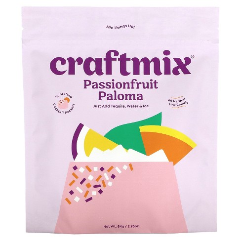 Craftmix Cocktail Mix Packets, Passionfruit Paloma, 12 Packets