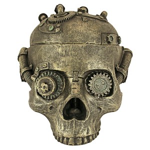 Design Toscano Steampunk Skull Containment Vessel - 1 of 4