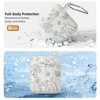 BONGEEK for AirPod Case 2nd 1st Generation Case Cover, Flower Engraved Full Protective Case Soft Silicone Pattern LED Visible,Starlight - 3 of 4
