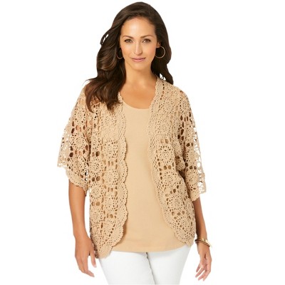 Jessica London Crochet Cardigan