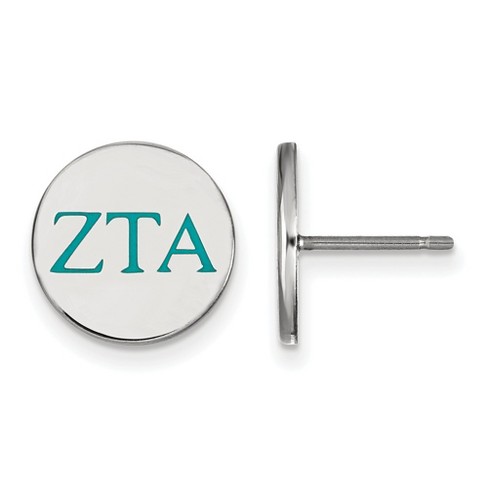 Black Bow Jewelry Sterling Silver Zeta Tau Alpha Greek Life Stud Earring - image 1 of 3