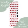 Elanze Designs I'm Just Here For The Treats Red Heart Pattern 20 ounce Stainless Steel Travel Tumbler with Lid For Your On The Go Beverages - 3 of 4
