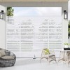 SpassWay 72"H 47"W Outdoor Metal Garden Trellis Privacy Screen Lattice Panel Indoor Room Divider - 2 of 4