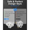 Itopfox Portable 3 Prong to 2 Prong Outlet Adapter, Fireproof Heavy Duty Wall Plug Adapter for Household Appliances Industrial, 1875W Max, 4 Packs - 4 of 4