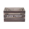 Cheung's Isolde Set of 3 Wood Crates - Farm Fresh - 4 of 4