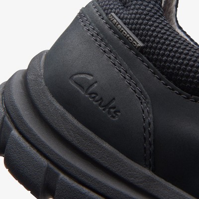 Clarks Mens Walpath Step Black Leather Shoes 9 Medium — фото 7