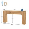Farmhouse Console Table - Narrow Wood Entryway Sofa Table Behind Couch, Slim Rustic Hallway Furniture for Living Rooms, Foyers, and Apartments - 3 of 4