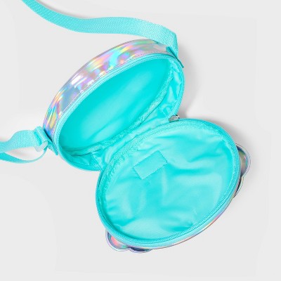 Girls' Disney The Little Mermaid Shell Crossbody Bag - Turquoise Green, image 3 of 5 slides