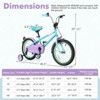 Infans 16" Kids Bike w/Adjustable Saddle Handlebar Removable Training Wheels Handbrake - image 2 of 4