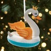 Kurt Adler Resin Ornament for Christmas Tree, Swan In Float - 3 of 3