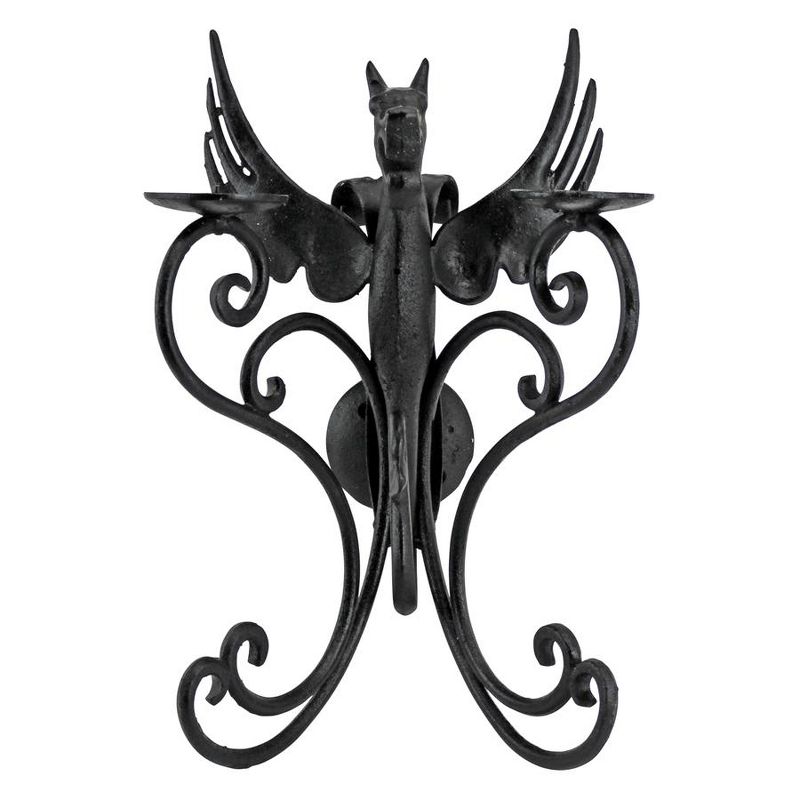 Design Toscano Castle Dragon Iron Wall Sconce, 3 of 6