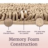 Lavish Home 2-Piece Chenille Memory Foam Bathroom Rugs Set - 3 of 4