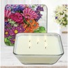 Courtside Market Wildflowers 3-in-1 20 oz Soy Wax Candle with Decorative Art Lid - 3 of 4