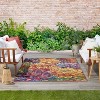 Nourison Color Splash Floral Mosaic Indoor/Outdoor Flatweave Rug - 2 of 4