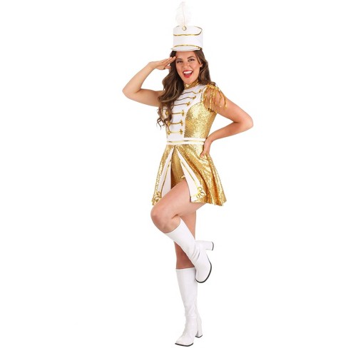 Dress Up America Drum Major Costume for Boys - Red Marching Band Uniform -  X-Large