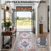 Rugs Machine Washable Area Non-Slip Stain Resistant Rug, Kids & Pets Friendly, Vintage Boho Carpet, Low Pile Indoor Rugs - 2 of 4