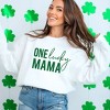 Simply Sage Market Women's Graphic Sweatshirt One Lucky Mama - 2 of 4