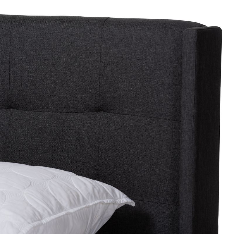 Lisette Fabric Upholstered Bed - Baxton Studio, 5 of 10