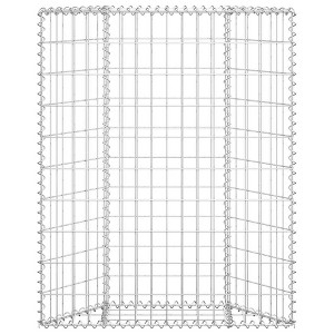 vidaXL Raised Garden Bed Gabion Retaining Wall Flower Bed Galvanized Steel - 31.5" x 7.9" x 39.4" - 1 of 4
