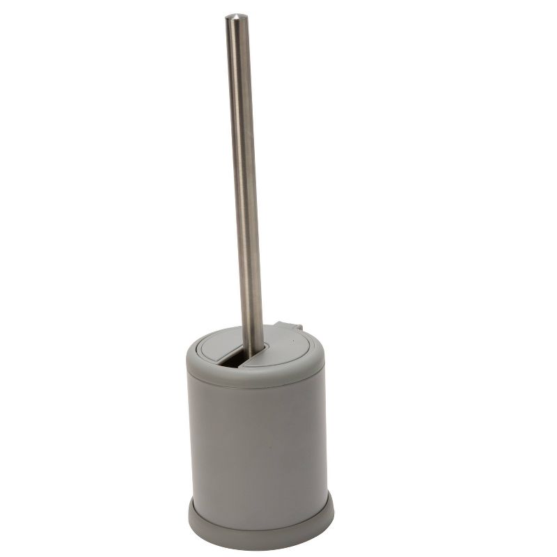 Toilet Brush with Closing Lid Gray - Bath Bliss, 6 of 8
