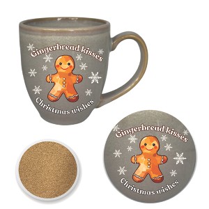 Courtside Market Gingerbread 16 oz Hairloom Mug & Coaster Set - 1 of 1