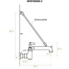 ALFI Heavy Duty wall mount service sink faucet with support bracket and lever handles - 2 of 2