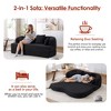 70'' Chenille Foldable Sofa Bed with 4 Pillows, Boneless Comfort and Multi-Functional Design - 4 of 4