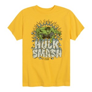 Boys' - Marvel - Hulk Smash Short Sleeve Graphic T-Shirt - 1 of 4