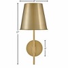Lark Blake 1 - Light Sconce in  Lacquered Brass - 2 of 4